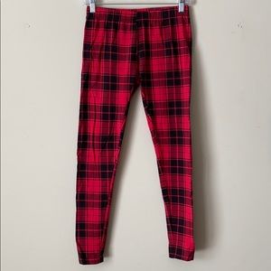 No Boundaries Plaid Leggings